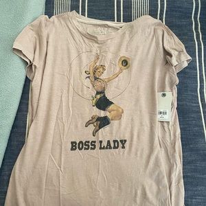 Lucky Brand Boss Lady Vintage T-shirt - never worn, with tags